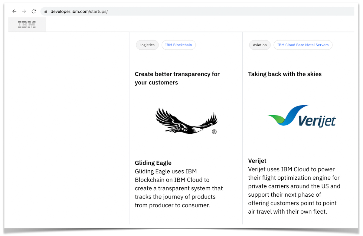 Top featured startup on IBM.com since 2018